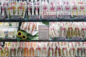 Tokyo, July 17 2014 - At Takashimaya Nihonbashi's depachika (food court). Sandwich corner.
