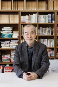 Kawagoe, Sitama prefecture, April 12 2014 - Portrait of Takao MATSUMURA, a former professor of Keio University, at he Chukiren Peace Memorial Museum.