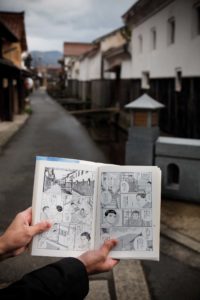 Kurayoshi, Tottori prefecture, November 25 2011 - Kurayoshi, hometown of Jiro Taniguchi's comic "Harukana Machi E" (A Town Far Away).