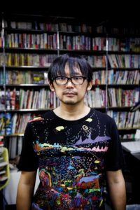 Tokyo, June 14 2013 - Portrait of the mangaka Kengo HANAZAWA at his studio.