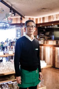 Tokyo, January 7 2014 - Portrait of the manager of Tokyu Hands store Shibuya.
