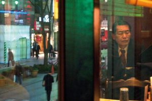 Reflexion on a window of a restaurant in Shinjuku 04 Feb 2011