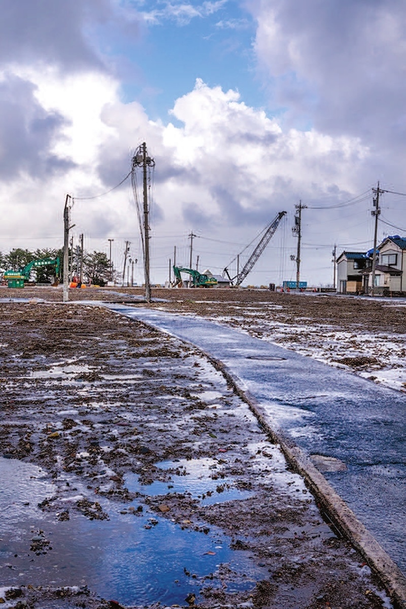 Destroyed Wajima market - Picture