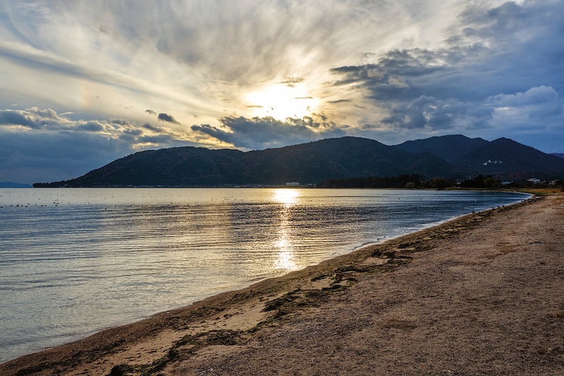 Beach at Lake Biwa, close to Takarabune Onsen Yumoto Kotobuki inn - Picture