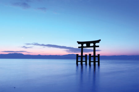 Shiga lac Biwa torii