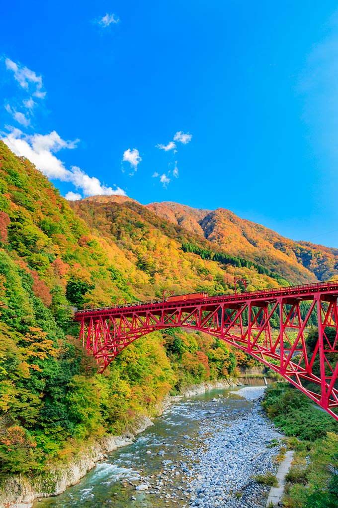 Train Gorge de Kurobe au Japon