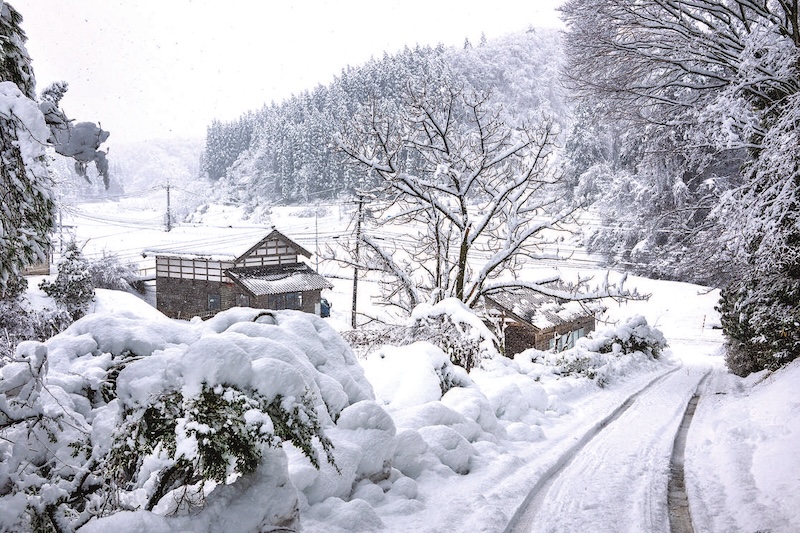 péninsule de Noto sous la neige, affectée par le puissant séisme