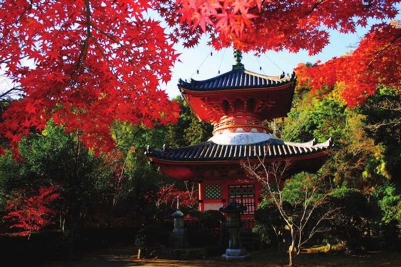 pagode dans le temple Mitaki, Wakayama